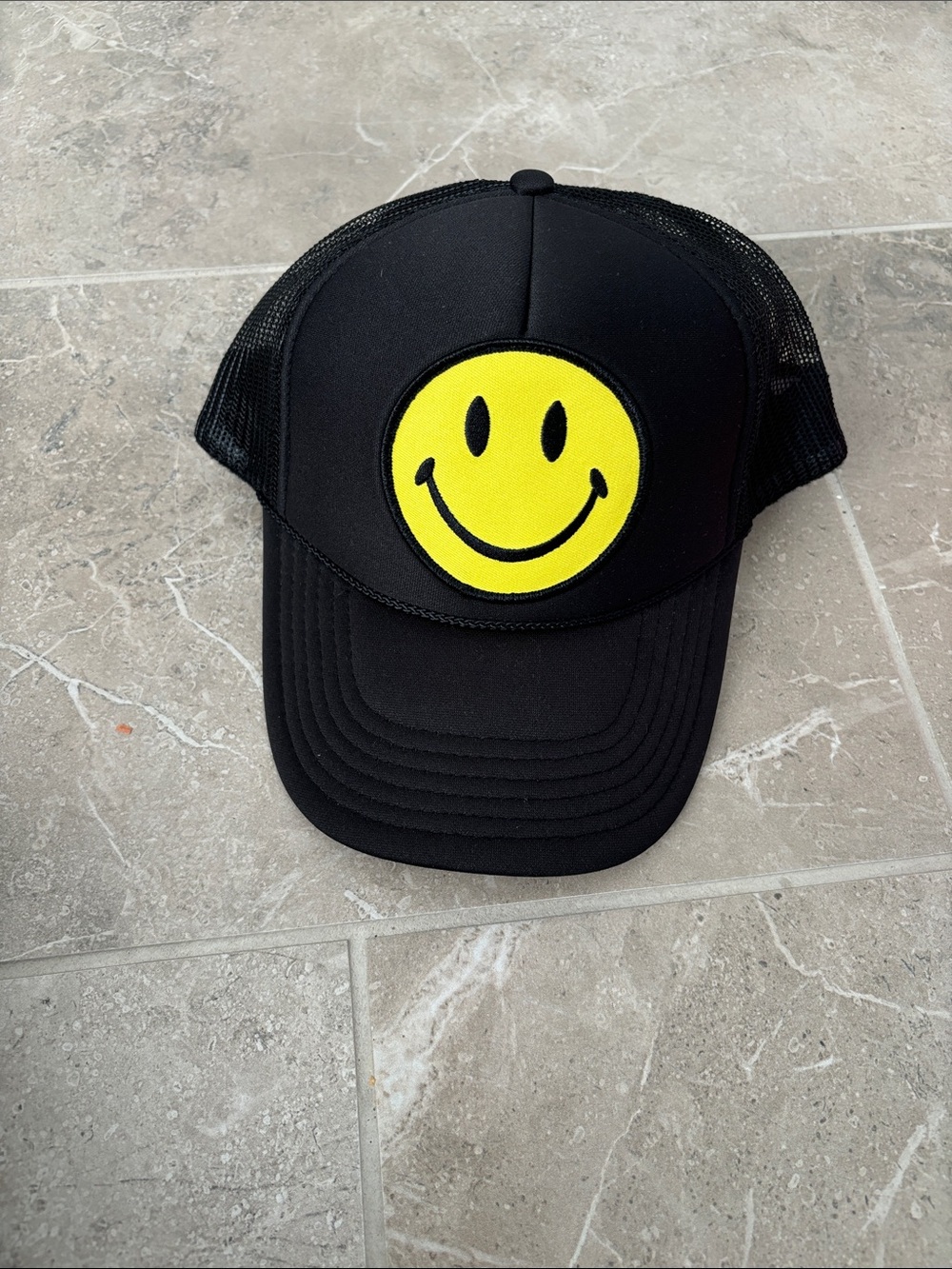 Aviator Nation Black Trucker Cap with Rainbow 'N' Patch